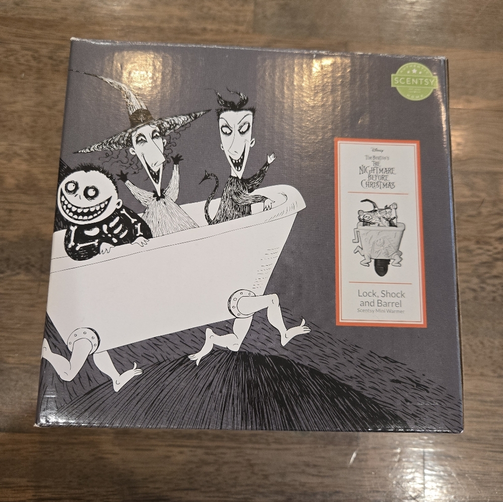 Scentsy Disney The Nightmare Before Christmas Lock, Shock and Barrel Wax Warmer